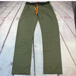 FIGS olive Basic Livingston pant